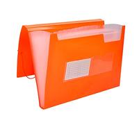 Carpeta liderpapel clasificador fuelle polipropileno a4 naranja fluor opaco 13 departamentos - FU37