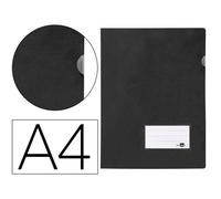 Carpeta liderpapel dossier a4 uñero negro opaco - BL24