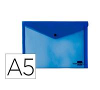Carpeta liderpapel dossier broche 34352 polipropileno din a5 azul transparente - DS19