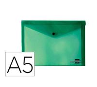 Carpeta liderpapel dossier broche 34353 polipropileno din a5 verde transparente - DS20