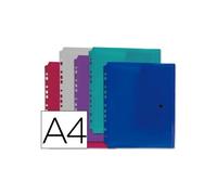 Bolsa Portadocumentos Polipropileno Multiperforado Din A4 5 Colores Surtidos