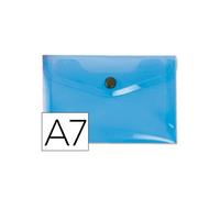 Carpeta liderpapel dossier broche 44222 polipropileno din a7 azul translucido