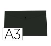 Carpeta liderpapel dossier broche 44243 polipropileno din a3 negro opaco