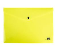 CARPETA LIDERPAPEL DOSSIER BROCHE POLIPROPILENO DIN A4 AMARILLO FLUOR OPACO 50 HOJAS
