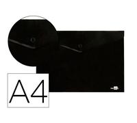 Carpeta liderpapel dossier broche polipropileno din a4 negro opaco 50 hojas