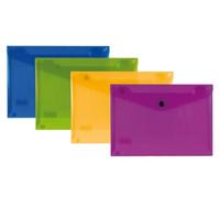 CARPETA LIDERPAPEL DOSSIER BROCHE POLIPROPILENO DIN A5 PACK DE 4 COLORES SURTIDOS