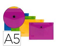 Carpeta liderpapel dossier broche polipropileno din a5 pack de 4 colores surtidos - DS63