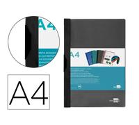 Carpeta liderpapel dossier pinza lateral 45325 polipropileno din a4 negro 60 hojas pinza deslizante - DP09