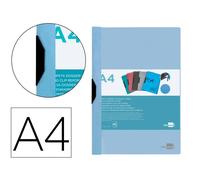 Carpeta liderpapel dossier pinza lateral polipropileno din a4 celeste opaco 30 hojas pinza deslizante - DP24