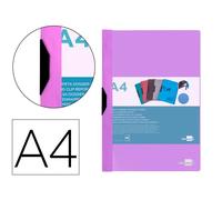 Carpeta liderpapel dossier pinza lateral polipropileno din a4 lavanda opaco 30 hojas pinza deslizante