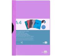 CARPETA LIDERPAPEL DOSSIER PINZA LATERAL POLIPROPILENO DIN A4 LAVANDA OPACO 30 HOJAS PINZA DESLIZANTE