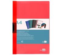 Carpeta liderpapel dossier pinza lateral polipropileno din a4 rojo translucido 60 hojas pinza deslizante - DP26