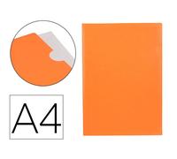 Carpeta liderpapel dossier uñero polipropileno din a4 naranja fluor opaco 20 hojas - BL20