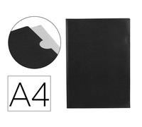 Carpeta liderpapel dossier uñero polipropileno din a4 negro opaco 20 hojas - BL18