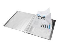 CARPETA LIDERPAPEL ESCAPARATE 40 FUNDAS POLIPROPILENO DIN A3 NEGRO OPACO