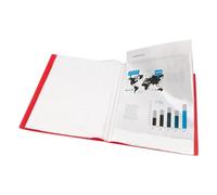 Liderpapel Carpeta Escaparate EC51 – 40 fundas, polipropileno, DIN A3, rojo translúcido