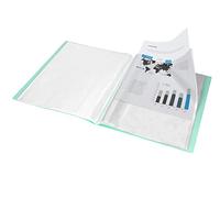 Carpeta liderpapel escaparate 40 fundas polipropileno din a4 verde manzana opaco - EC83