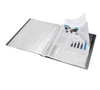 CARPETA LIDERPAPEL ESCAPARATE 60 FUNDAS POLIPROPILENO DIN A4 NEGRO OPACO