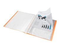 Carpeta liderpapel escaparate 80 fundas polipropileno din a4 naranja fluor opaco - EC97