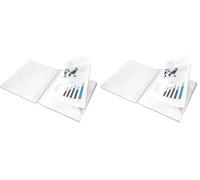 Carpeta liderpapel escaparate con espiral 10 fundas polipropileno din a4 transparente (Paquete de 2)