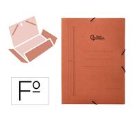 Carpeta liderpapel gomas folio 3 solapas carton compacto cuero - CG16