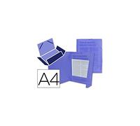 Carpeta liderpapel gomas solapas 34962 polipropileno din a4 azul translucido
