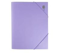 Carpeta liderpapel gomas solapas polipropileno din a4 lavanda opaco