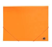 Carpeta liderpapel gomas solapas polipropileno din a4 naranja fluor opaco
