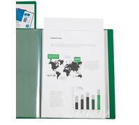 Carpeta liderpapel personaliza 20 fundas canguro polipropileno din a4 verde translucido portada y lomo - JC04