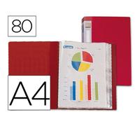 Carpeta liderpapel personaliza 31760 80 fundas polipropileno din a4 roja lomo personalizable