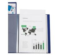 CARPETA LIDERPAPEL PERSONALIZA 40 FUNDAS CANGURO POLIPROPILENO DIN A4 AZUL TRANSLUCIDO PORTADA Y LOMO