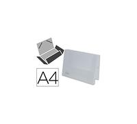 Carpeta liderpapel portadocumentos gomas 36934 polipropileno din a4 transparente translucido - lomo 25 mm