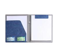 Carpeta magnética de cuero para papel A4, carpeta de negocios con ranuras para tarjetas, ideal para presentaciones de ventas, organizador de documentos ejecutivo