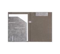Carpeta magnética de piel sintética Premium Padfolio con compartimento para documentos y portapapeles, elegante carpeta de solicitudes para entrevistas y oficina, A4 Business Portfolio para documentos