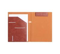 Carpeta magnética de piel sintética Premium Padfolio con compartimento para documentos y portapapeles, elegante carpeta de solicitudes para entrevistas y oficina, A4 Business Portfolio para documentos