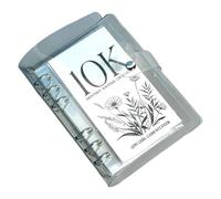 Carpeta mensual de ahorro de dinero con tapa transparente cuenta con un estilo de sobre de objetivo para desafíos divertidos y atractivos de salvación