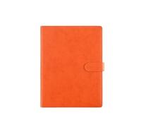 Carpeta multifuncional A4 con inserción de bolígrafo, cuero, contrato negocios, libro firma, tablero información documentos, carpeta, expansión archivos(Orange)