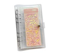 Carpeta organizadora de calcomanías transparentes para pegatinas Kpop Deco, A6, álbum de colección para planificador, álbum de recortes y calcomanías de diario, exhibición de calcomanías de doble