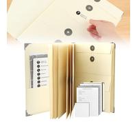 Carpeta organizadora de documentos, carpeta con texto en inglés "In Case I Go Missing", organizador de documentos 2024, carpetas con bolsillos, organizador de documentos importante para papel, oficina