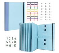 Carpeta organizadora de documentos Folio, organizador de carpetas If I Die, carpeta de emergencia vital, carpeta de archivos expansible para guardar certificados, cartas, pasaportes, almacenamiento de