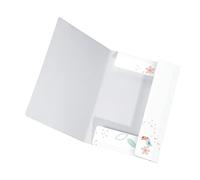 Carpeta original Falken para niños, fabricada en cartón extrafuerte con 3 solapas y banda elástica para DIN A3, carpeta de dibujo de almacenamiento de la selva para la escuela.