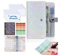 Carpeta Para Ahorrar Dinero - Organizador De Presupuestos De PVC A6 Starry Sky | Diario De Contabilidad De Sobres De Efectivo De Hojas Sueltas, Cuaderno De Planificación Financiera Creativo De 320g Co