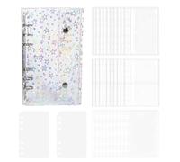 Carpeta Para Almacenamiento de Pegatinas,PVC transparente recargable - Libro de almacenamiento de pegatinas - Para Estudiantes Niños Adolescentes Escuela Estudiante Fotos Tarjetas dibujadas a mano