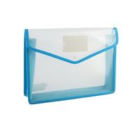Carpeta para documentos horizontal/vertical, cierre de botón, resistente al agua, organizador de bolsillo grueso