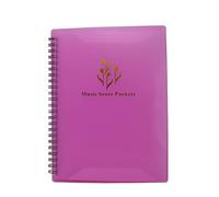 Carpeta para guardar partituras musicales, archivos, etc., tamaño A4, doble cara, color rosa