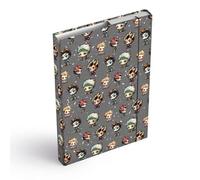Carpeta para mochilas escolares - Carpeta A4 o A5 para niños con banda elástica y solapas interiores - Carpeta coleccionable con goma elástica para niñas y niños (Anime Mascotas, A5)