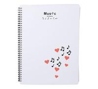 Carpeta para partituras (20 fundas, 40 páginas, tamaño A4), organizador profesional y elegante para orquesta, coro, estudiantes, PVC, color negro (Escribe) (Tipo B)