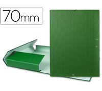 Carpeta proyectos liderpapel folio lomo 70mm carton forradoverde - PY75