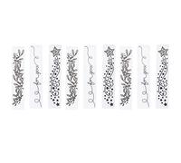 Carpeta para Repujado de Plástico con Diseño Floral, 9 Piezas, Tamaño 3x14.9 cm - Plantillas para Embossing, Fácil Uso para Manualidades y Tarjetas DIY