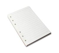 Carpeta Personal Planificador con inserciones rayadas - Hojas sueltas de 120 GSM con líneas gruesas, 6 orificios, 100 hojas - 200 páginas rayadas - Personal 95mm x 170mm / 3.75″ x 6.75"